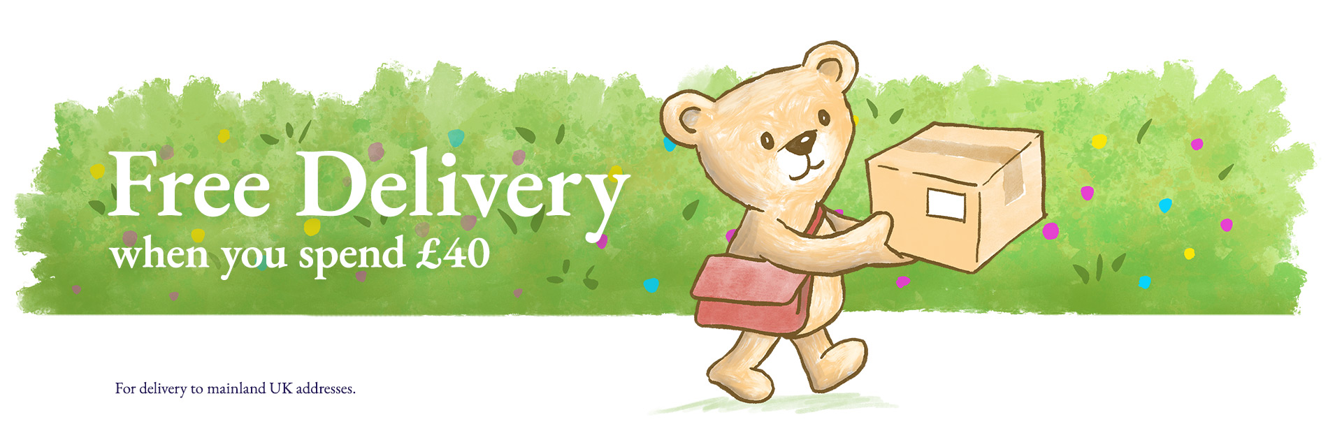 free delivery on orders over 40
